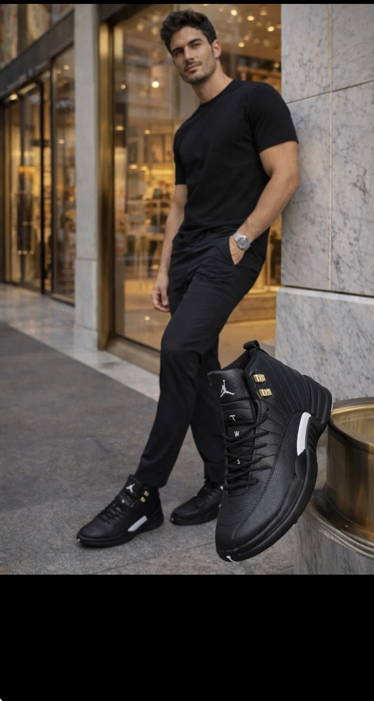 Air Jordan 12 "The Master" Black Gold Men's Shoes
