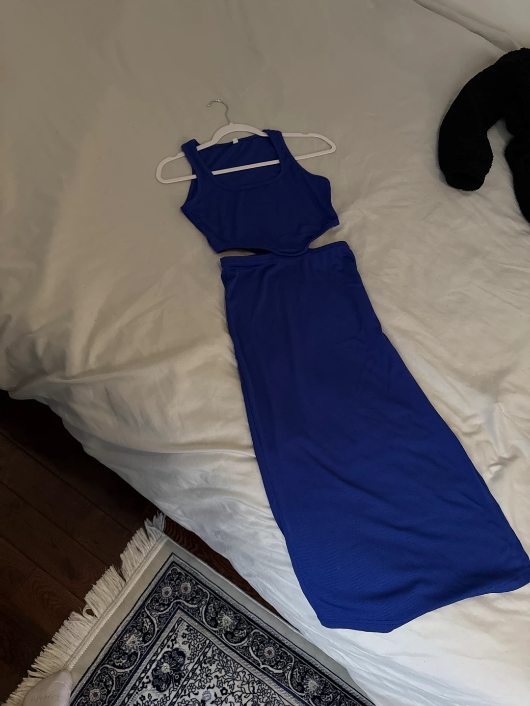 Blue Cutout Maxi Dress