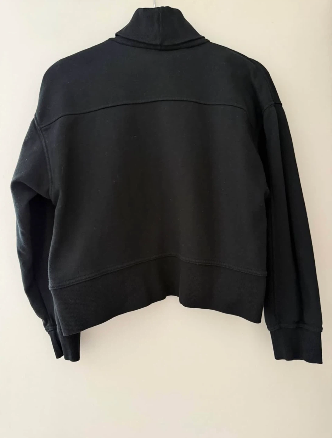 ZARA Black Turtleneck Sweatshirt Size Medium - photo 2