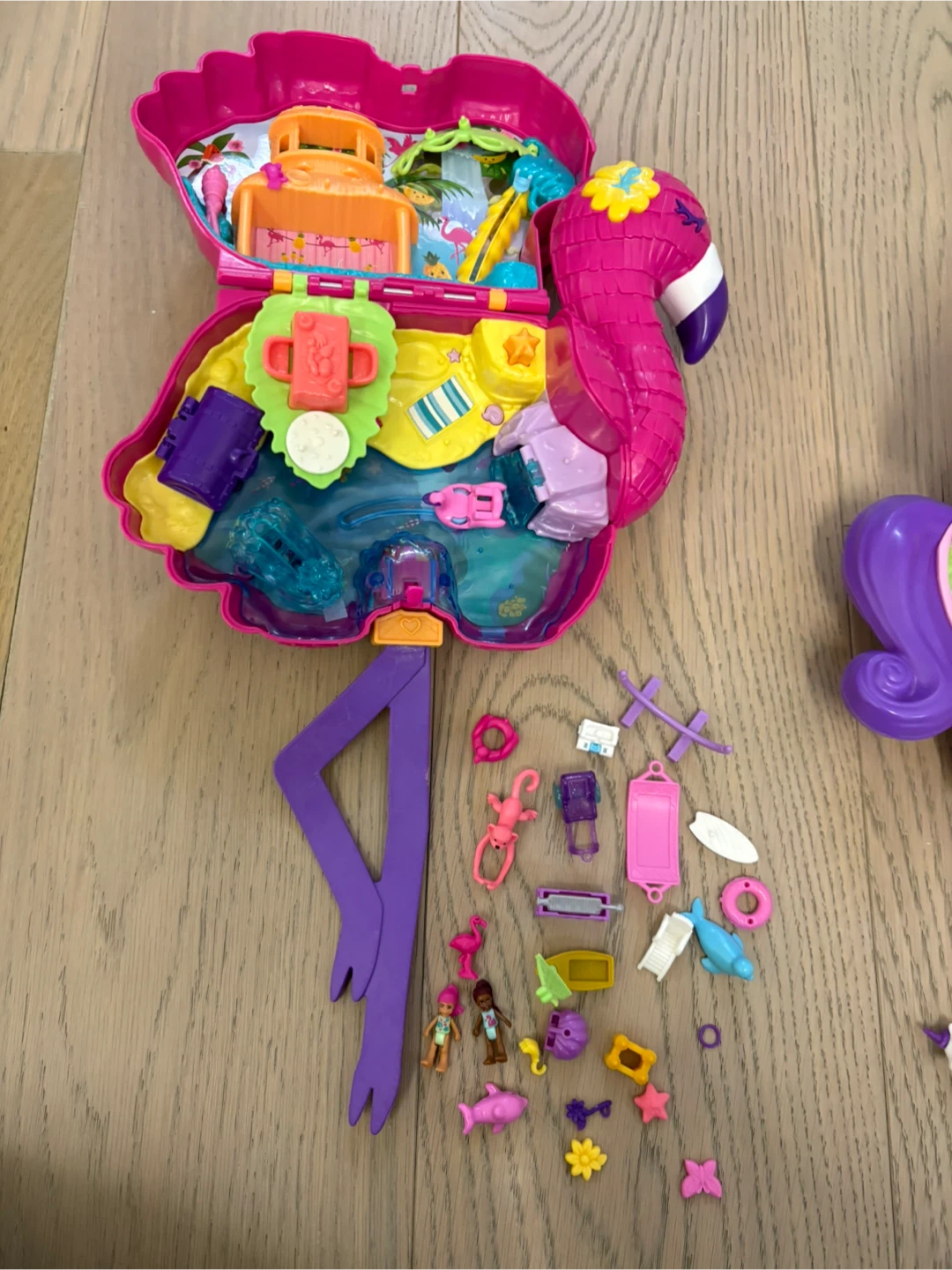 Polly Pocket Flamingo & Unicorn Playsets - photo 2
