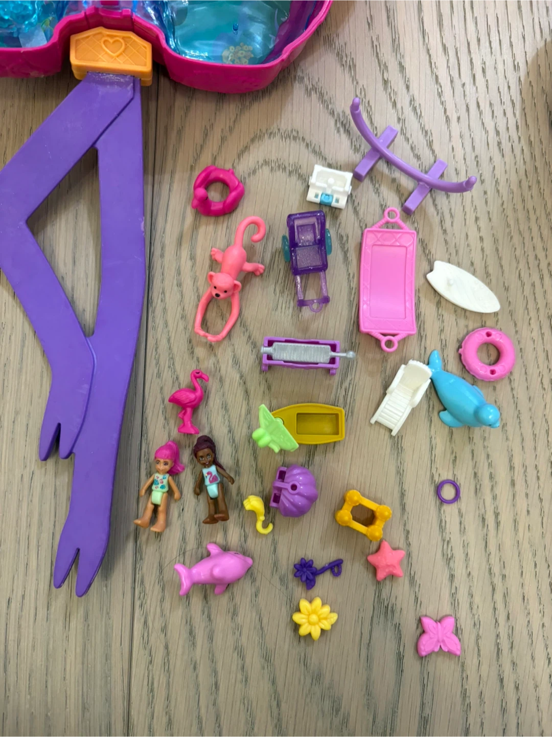 Polly Pocket Flamingo & Unicorn Playsets - photo 3