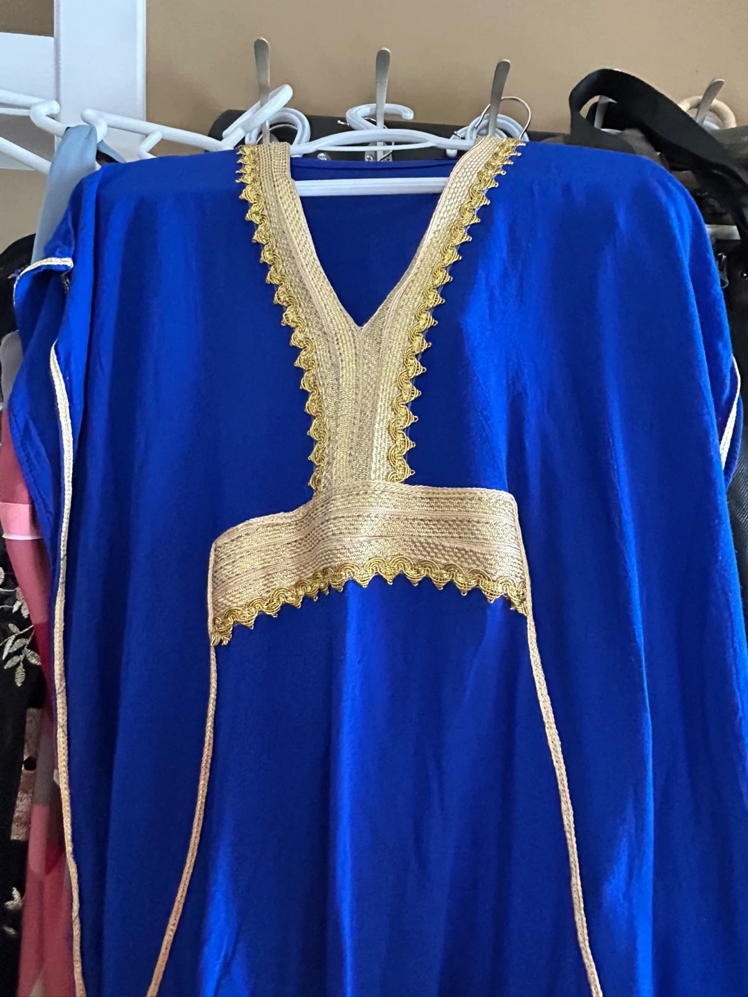 Blue Kaftan with Gold Trim - photo 3
