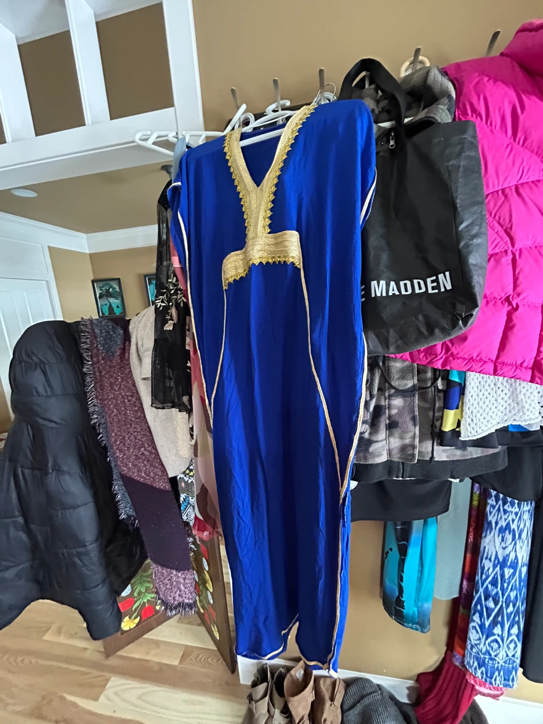 Blue Kaftan with Gold Trim - photo 2