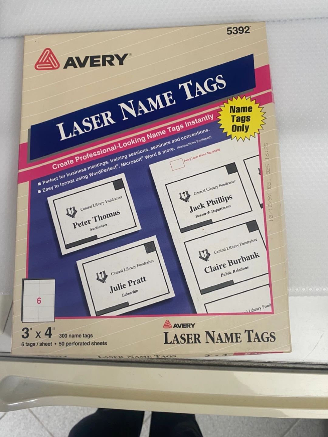 Avery Laser Name Tags - 3" x 4"