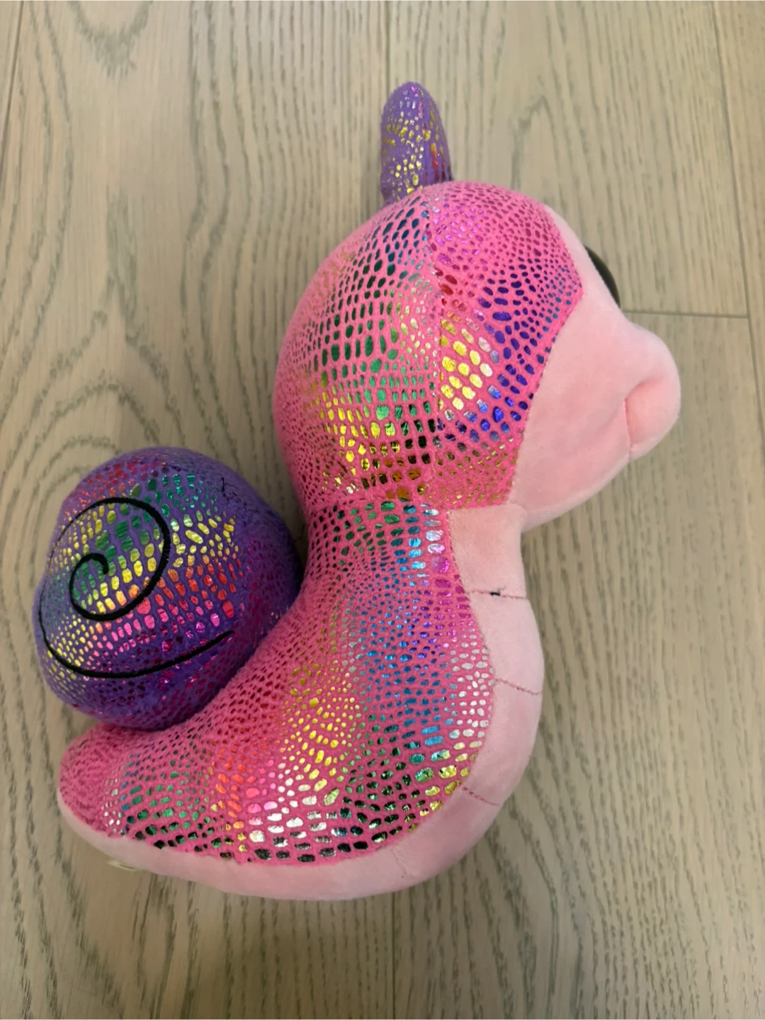 Pink Sparkly Snail Plush Toy - photo 4