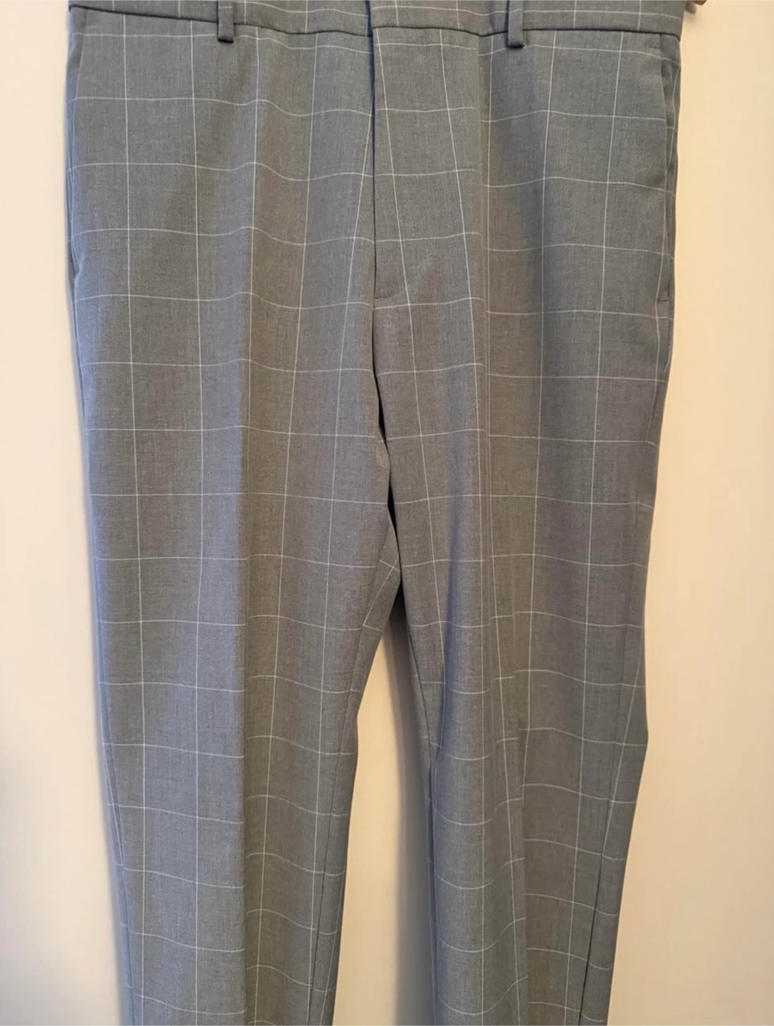 H&M Slim Fit Plaid Dress Pants Men's Size 32 - photo 2