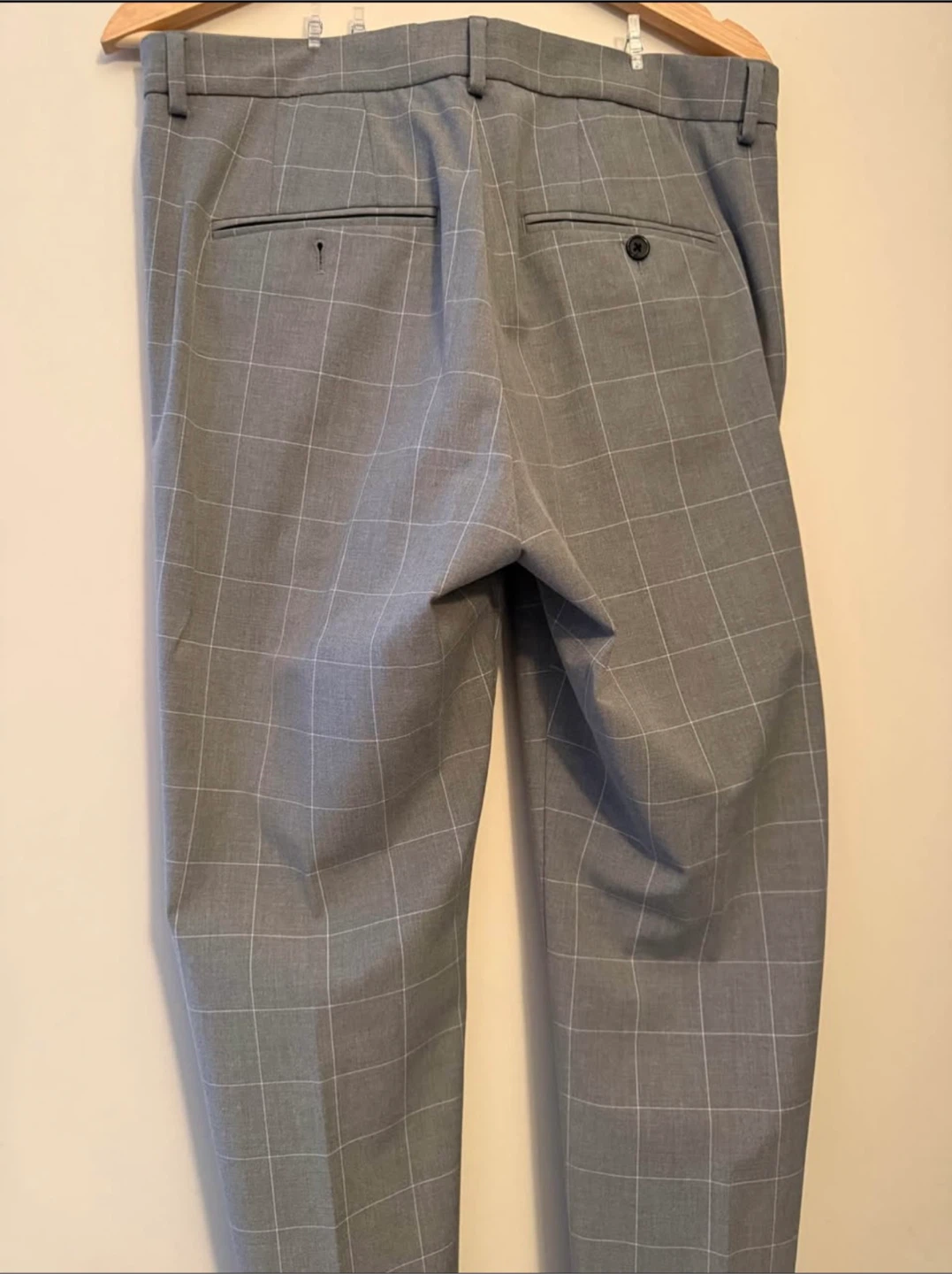 H&M Slim Fit Plaid Dress Pants Men's Size 32 - photo 3