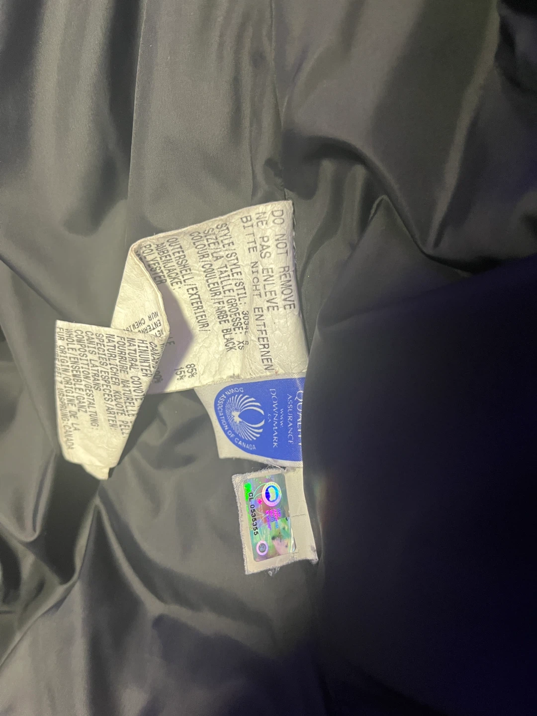 Canada Goose Black Parka Jacket XS/TP - photo 3
