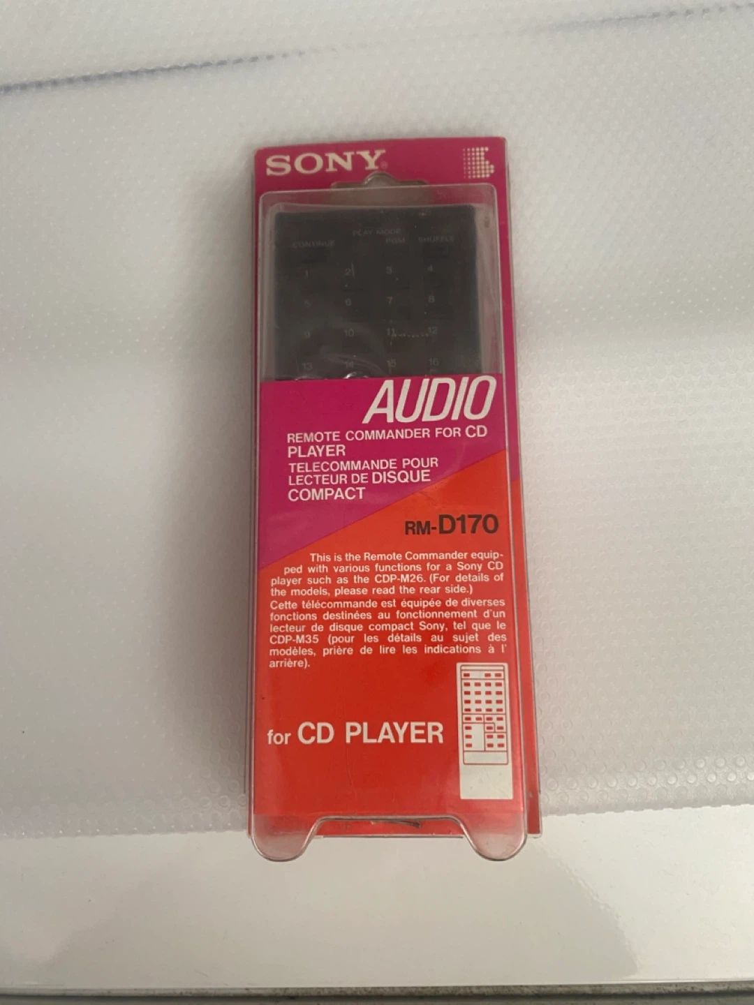 Sony RM-D170 Remote Commander for CD Player