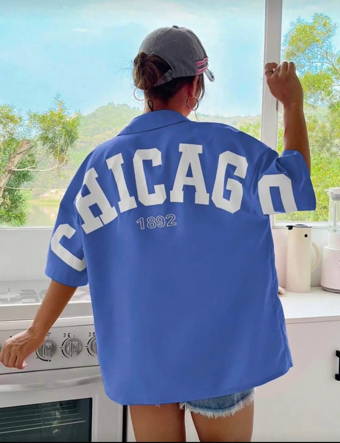 Blue "Chicago 1892" Short Sleeve Shirt