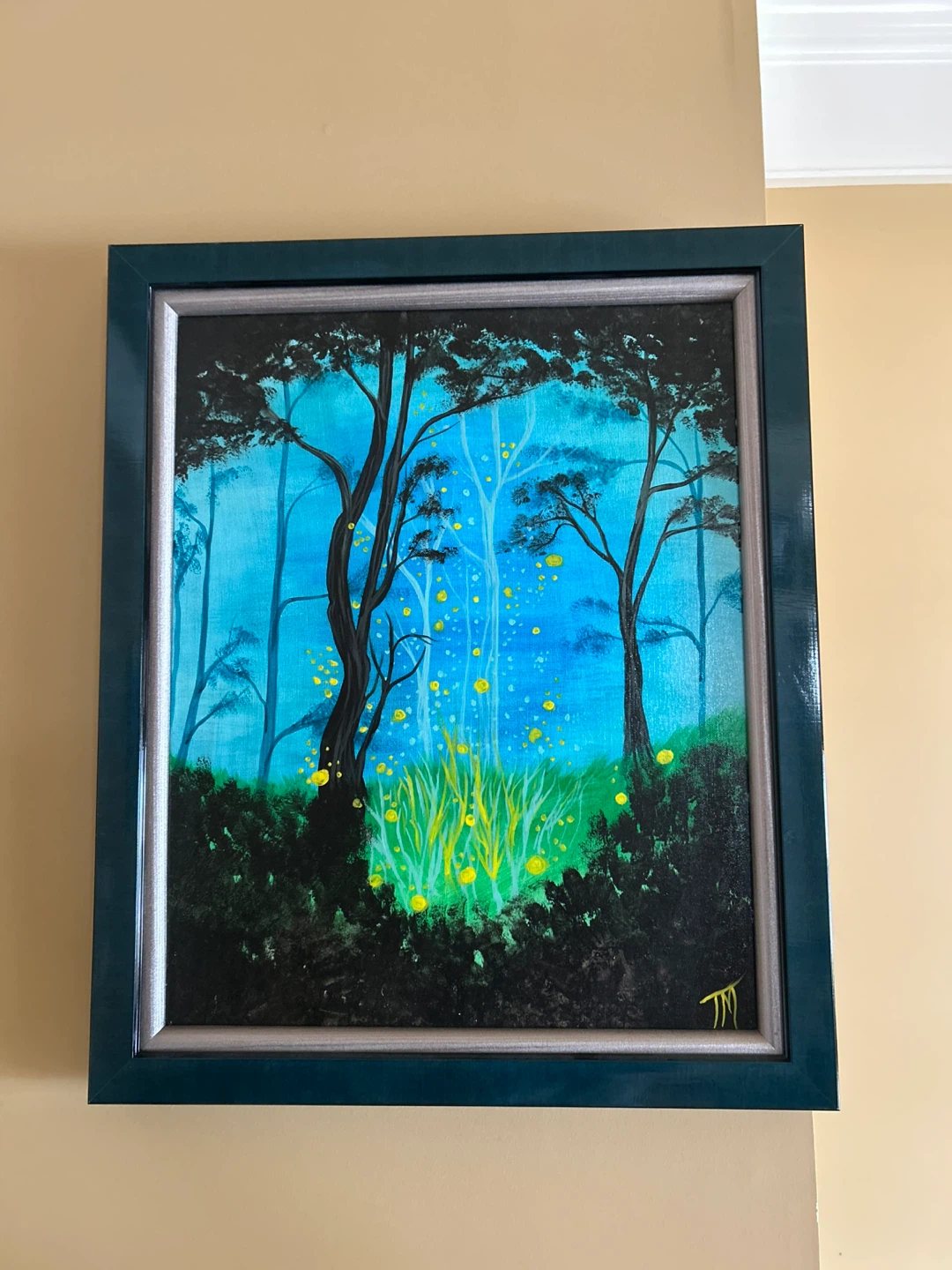 Framed Painting of a Mystical Forest