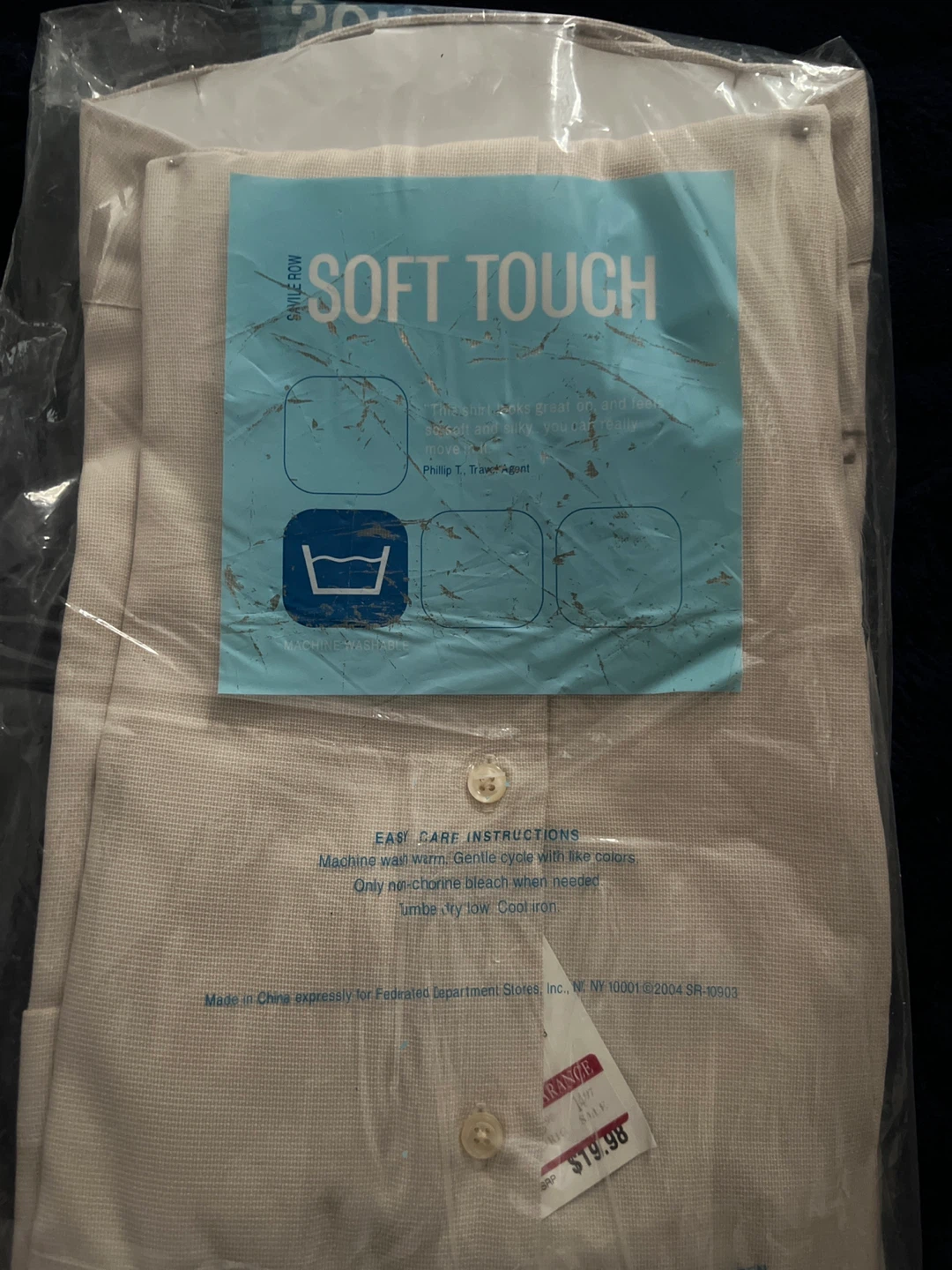 Savile Row Men's Soft Touch Dress Shirt - X-Large - photo 4