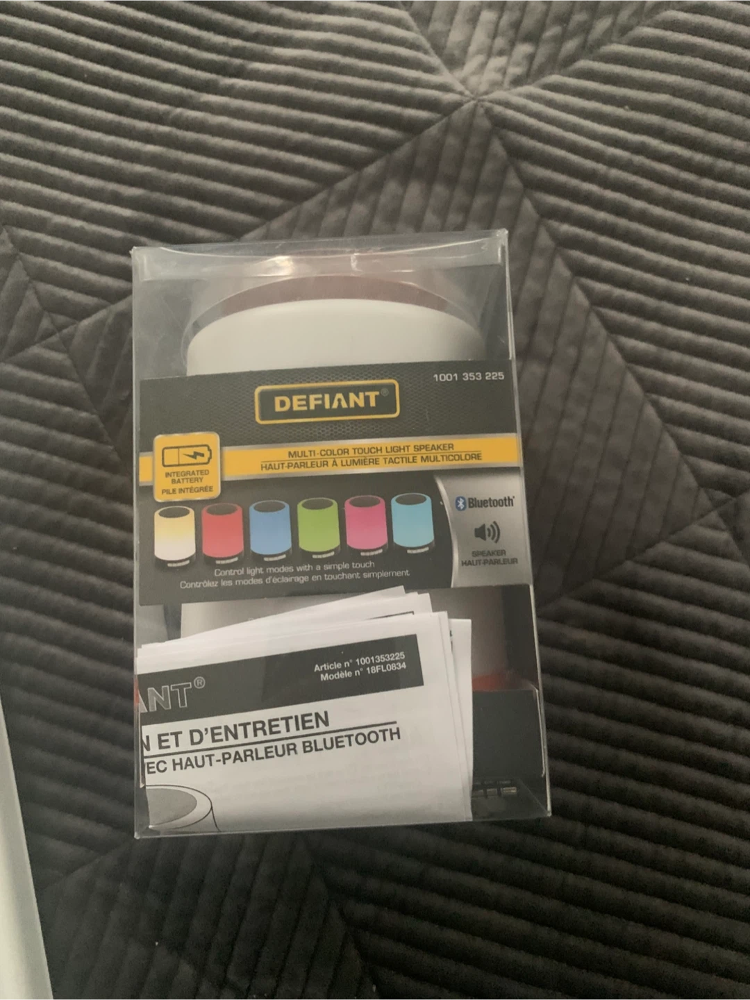 New DEFIANT Multi-Color Touch Light Bluetooth Speaker