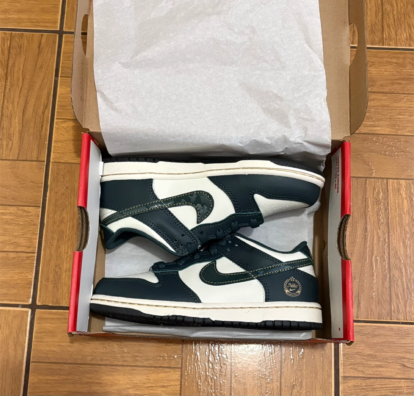 Little Kids' Nike Dunk Low "Deep Jungle"-Size 1y