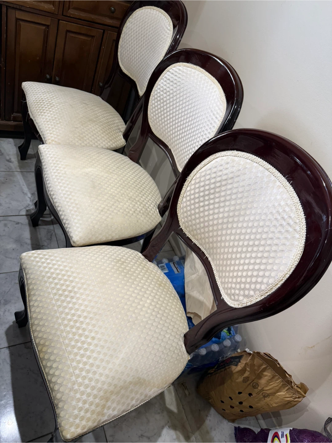 Mahogany Dining Table with Chairs and China Cabinet - photo 5