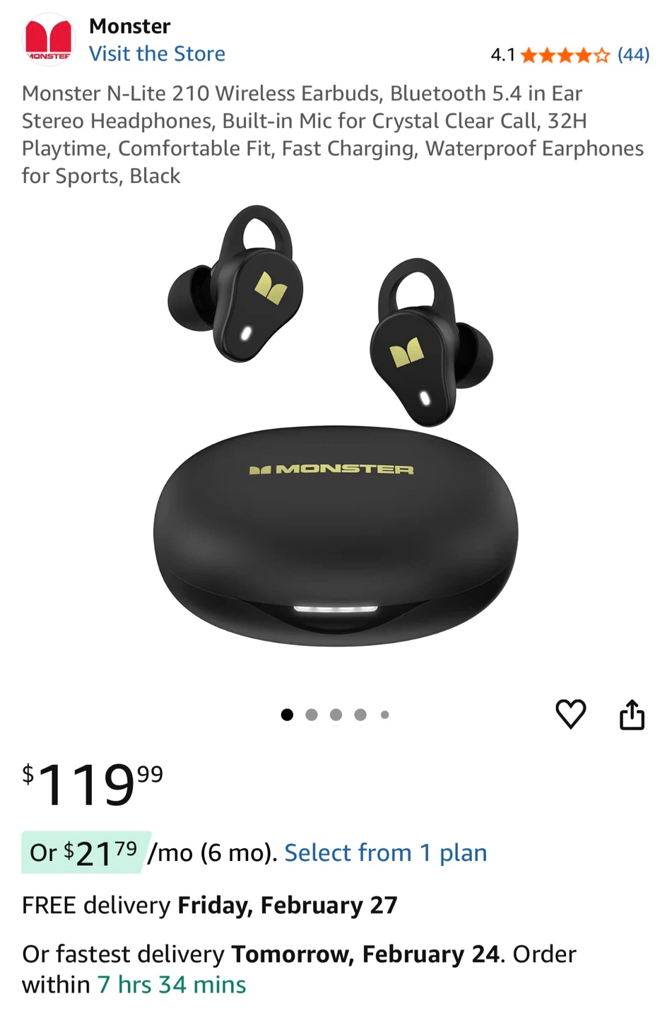 Monster N-Lite 210 Headphones - photo 4