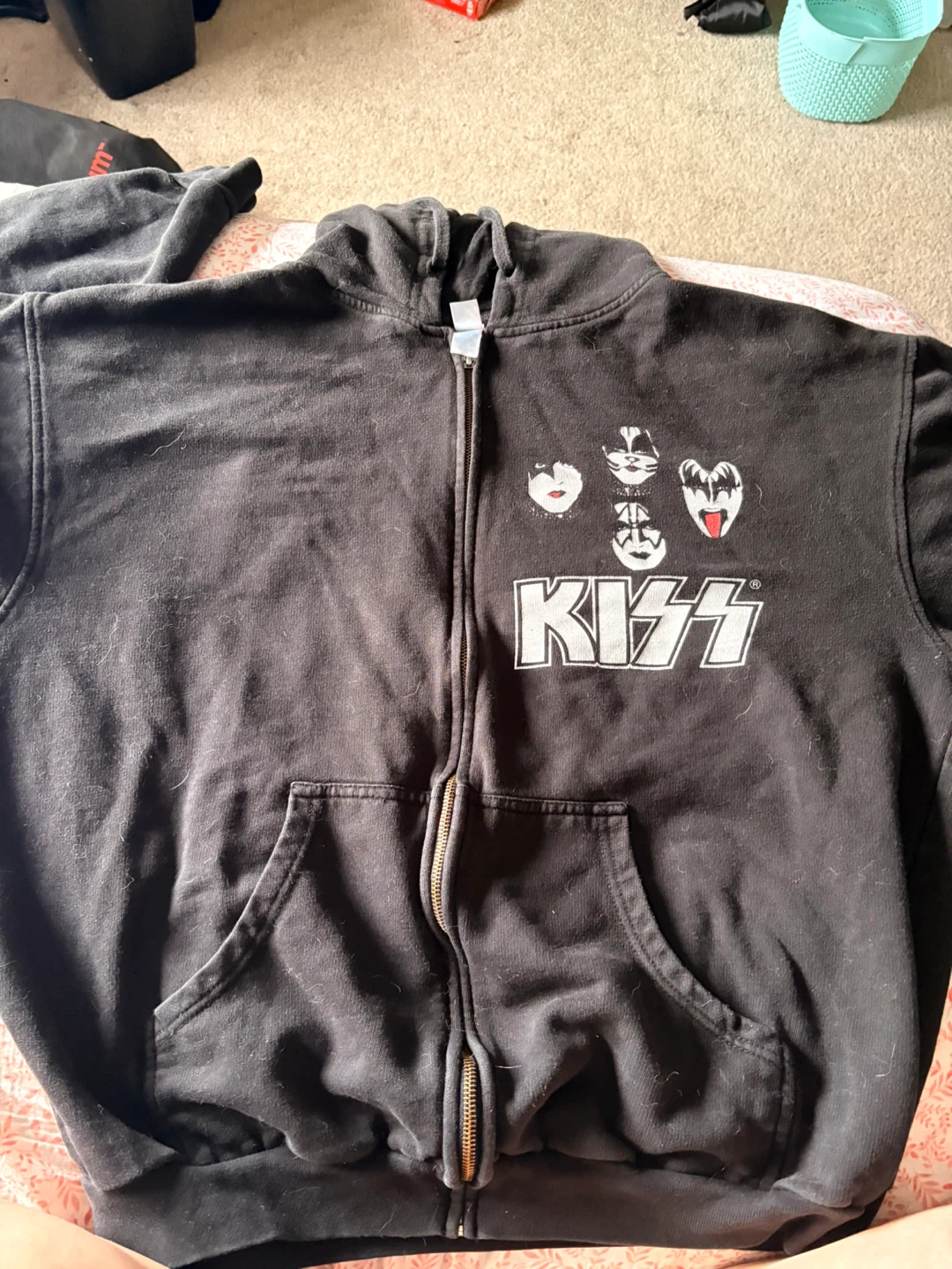 KISS Band Graphic Zip-Up Hoodie - photo 2