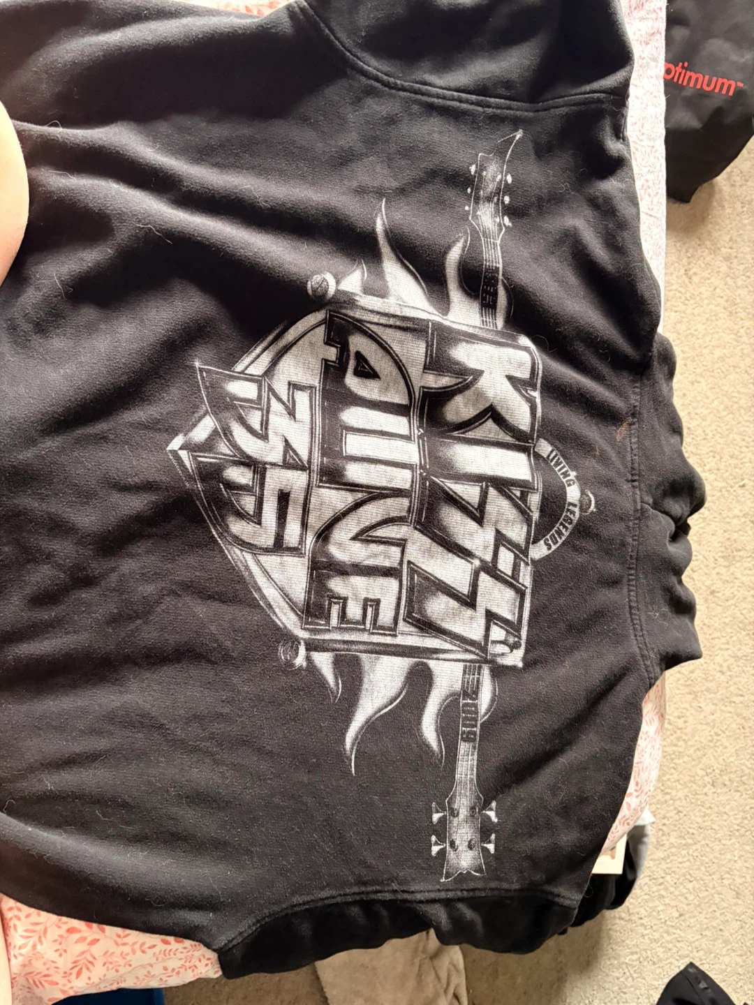 KISS Band Graphic Zip-Up Hoodie