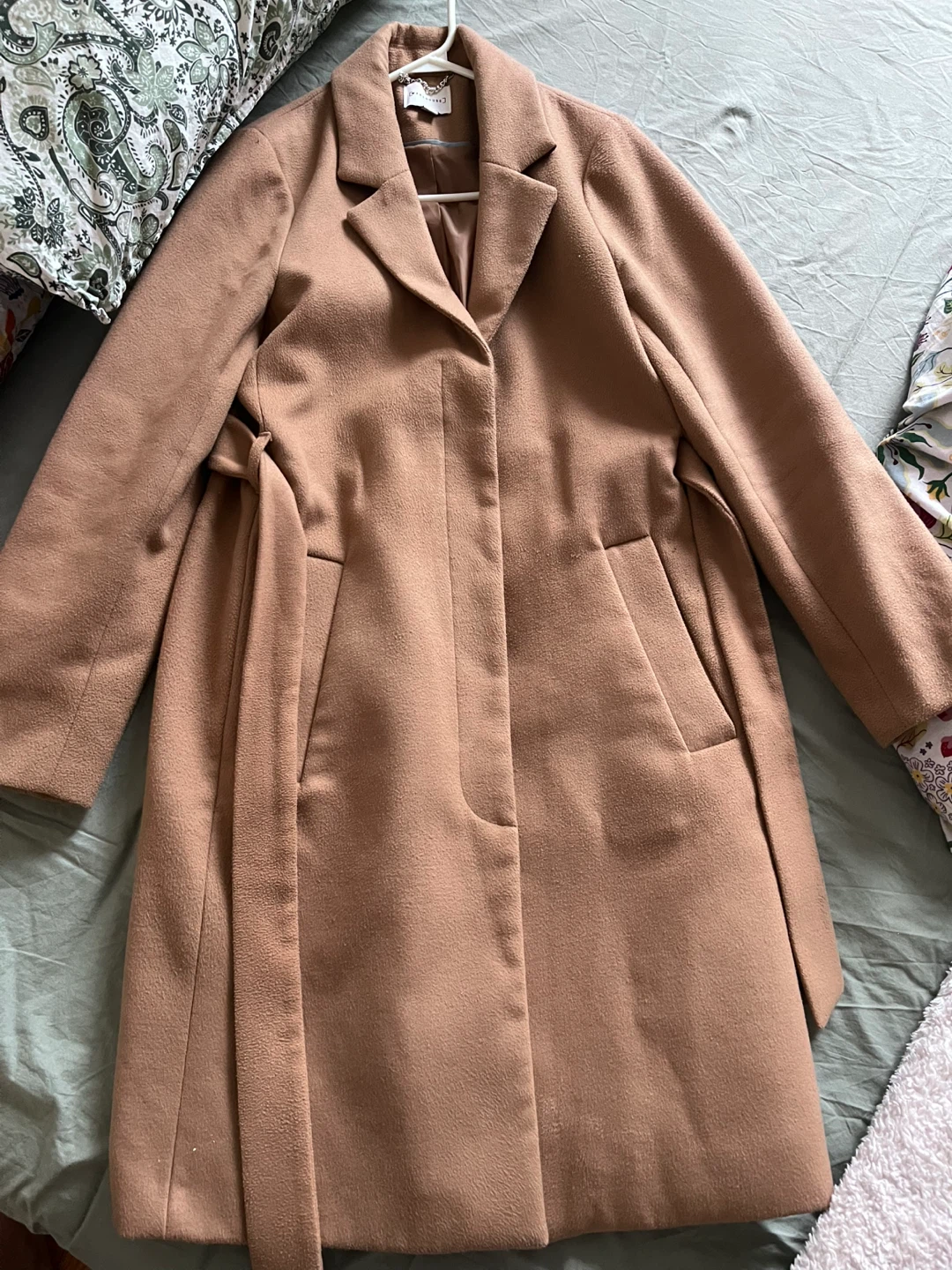 Warehouse Camel Coat Size 12 - photo 2