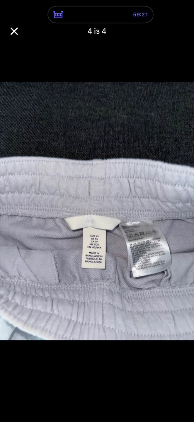 H&M Light Purple Shorts EUR XS - photo 3