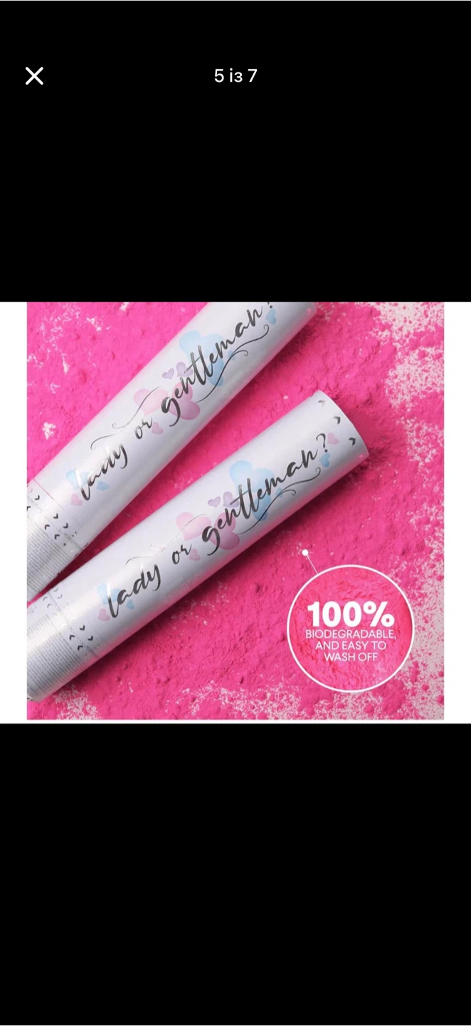 Gender Reveal Pink Holi Powder Cannons - photo 4