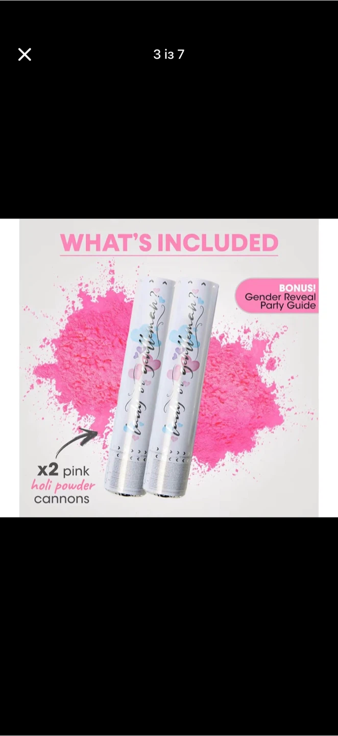 Gender Reveal Pink Holi Powder Cannons - photo 3