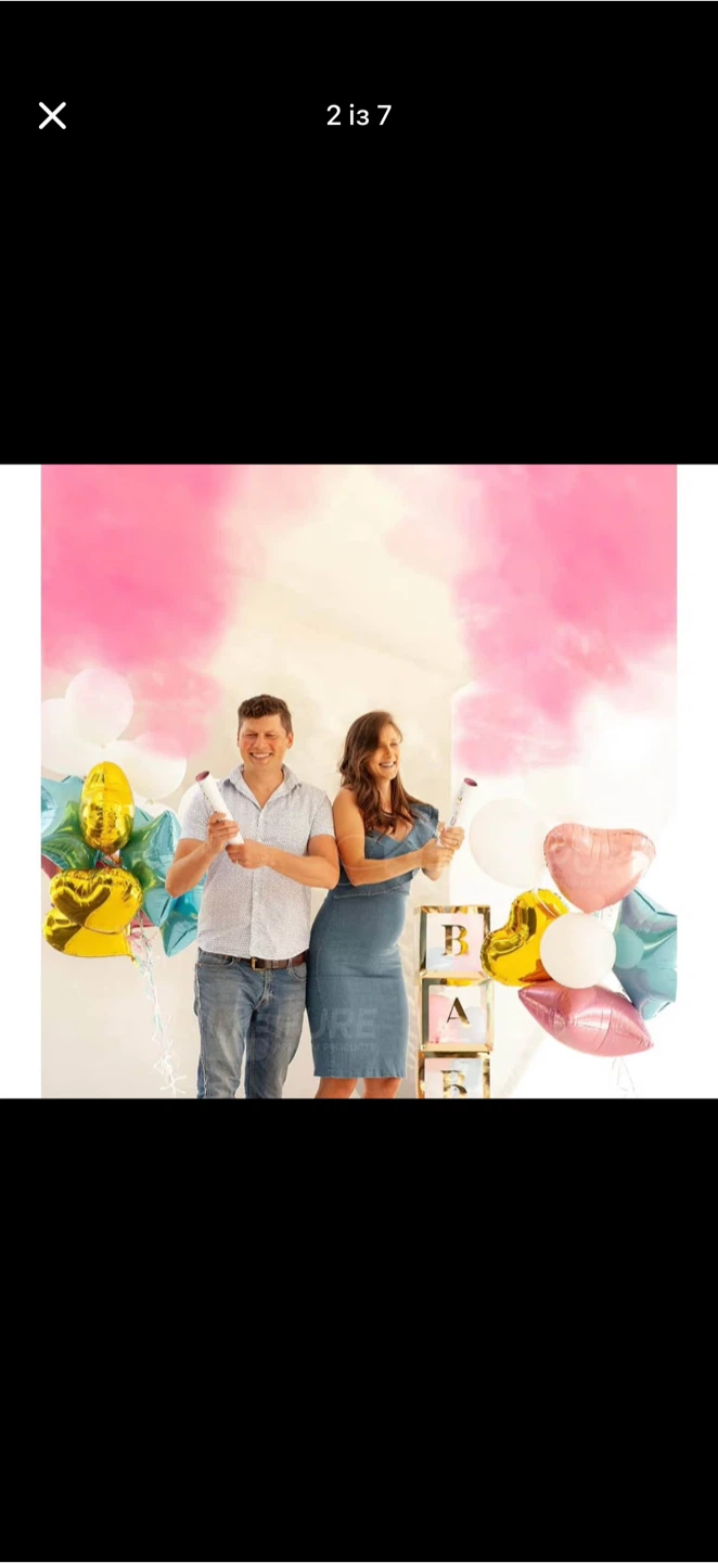 Gender Reveal Pink Holi Powder Cannons - photo 2