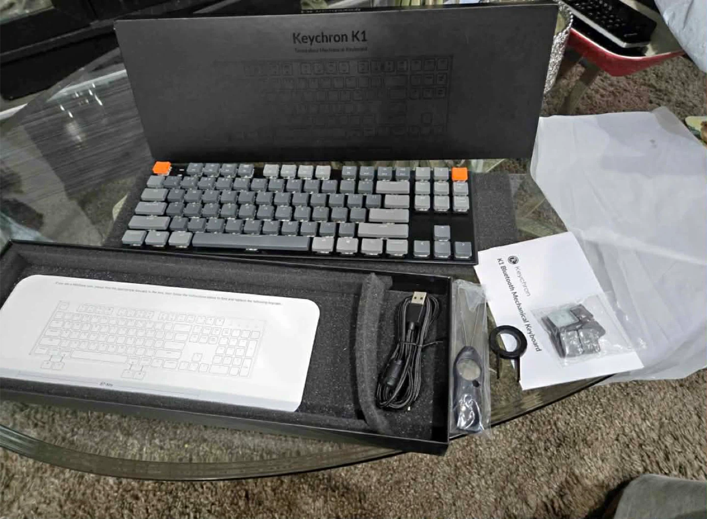 BNIB Sleek Keychron K1 Tenkeyless Mechanical Keyboard - photo 2