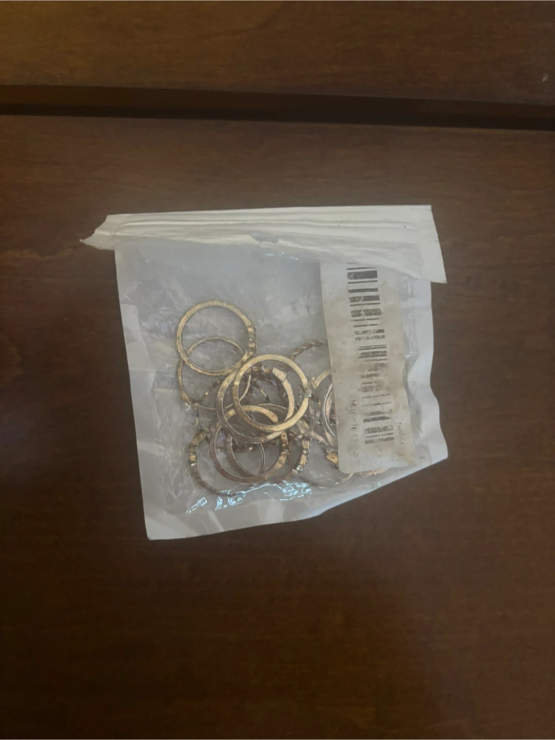 Gold Tone Key Rings (Pack of 10)