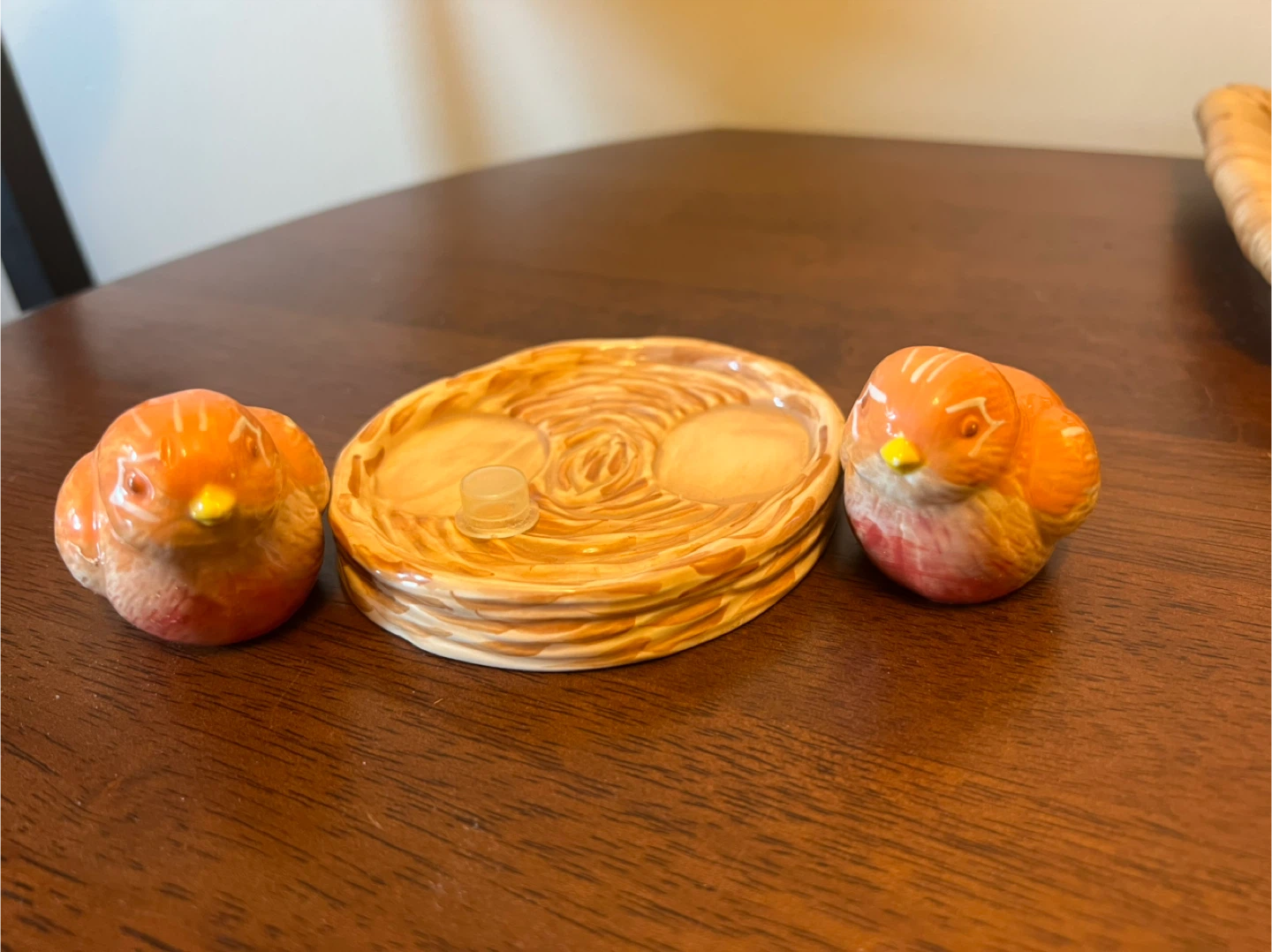 Ceramic Bird Nest Salt and Pepper Shakers 🌷 - photo 3