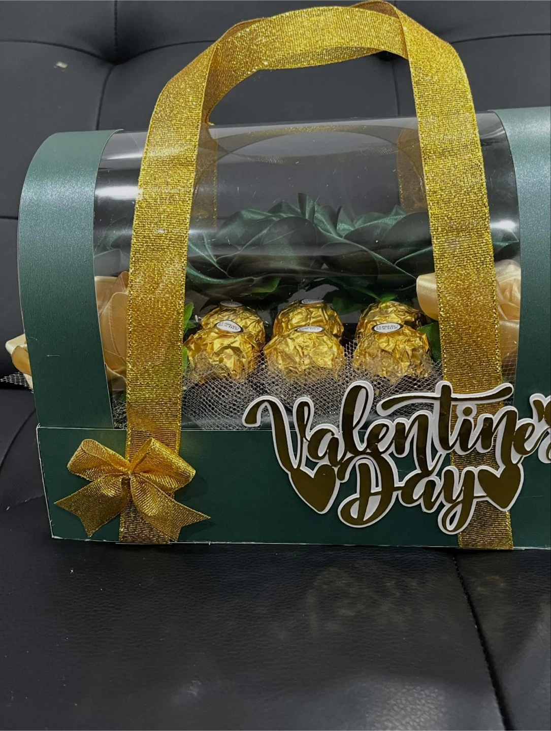 Valentine's Day Gift Box with Chocolate and Faux Roses - photo 2