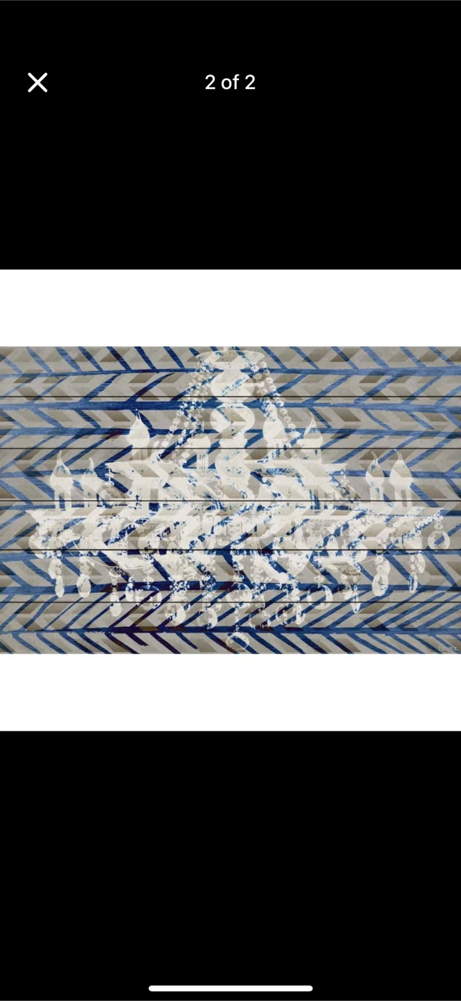 Wooden Wall Art with Chandelier Design - photo 2