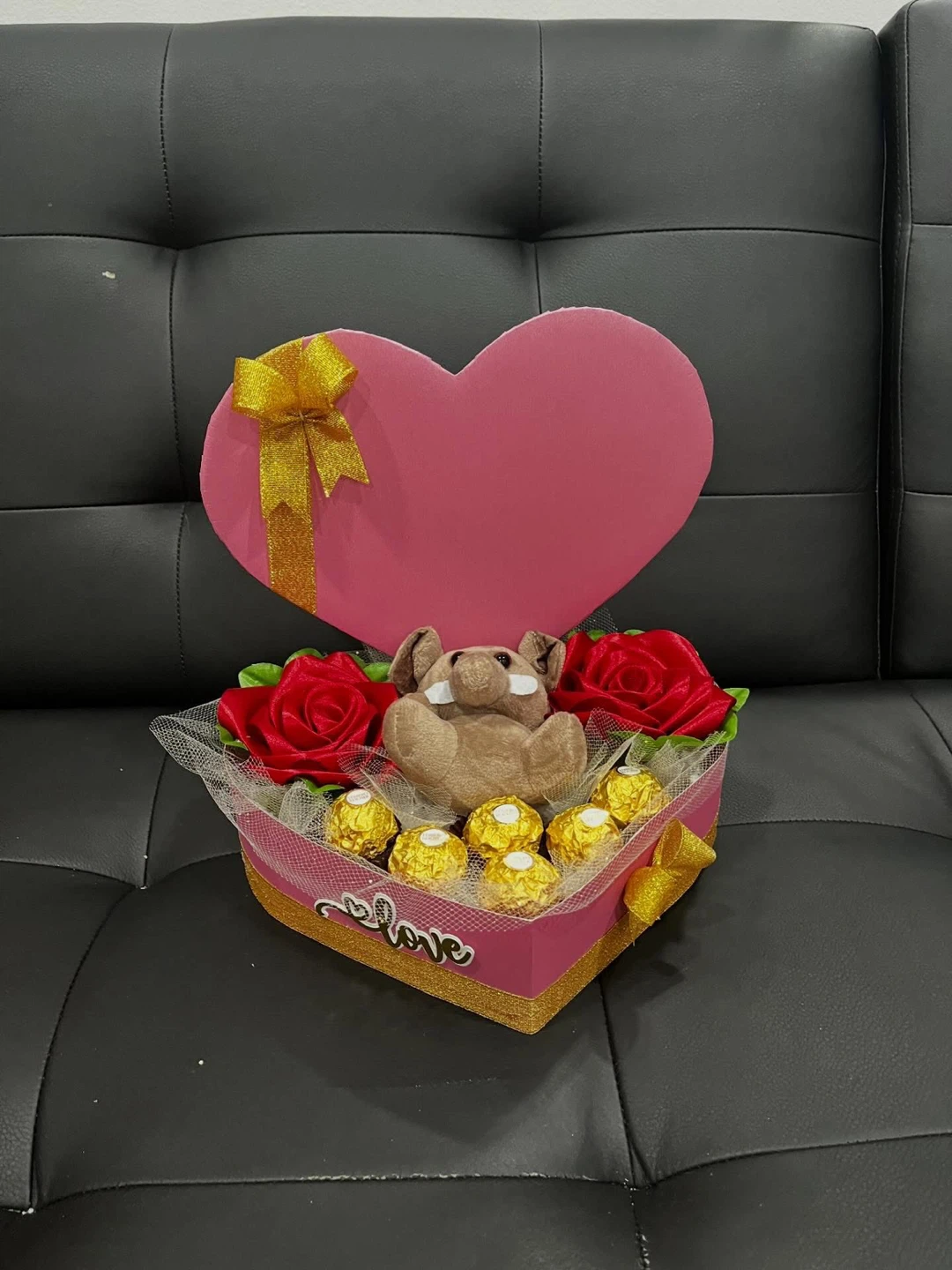 Heart Shaped Gift Box with Ferrero Rocher