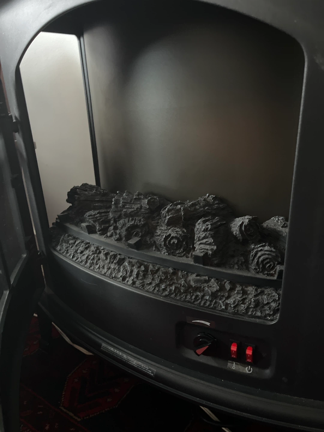 Black Electric Fireplace Stove - photo 4