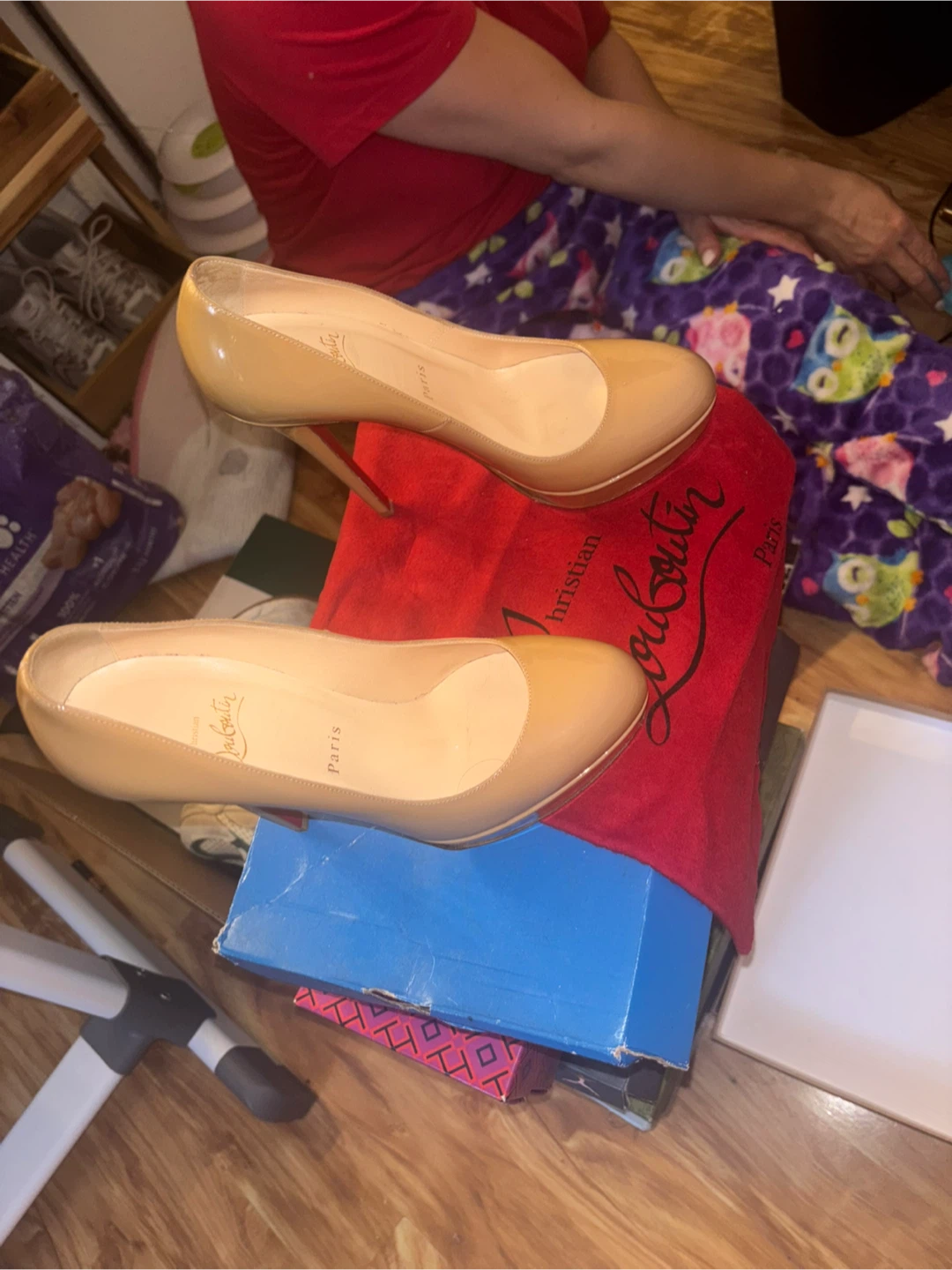 Christian Louboutin "So Kate" Pumps - Patent Nude Heel Size 38 - photo 4