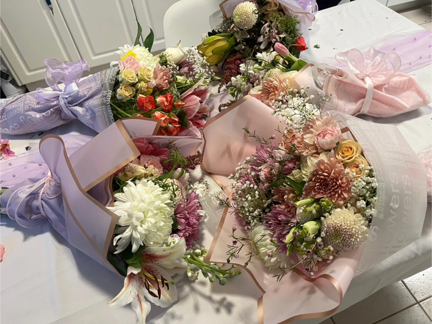 Flower Bouquet Wrapping Paper