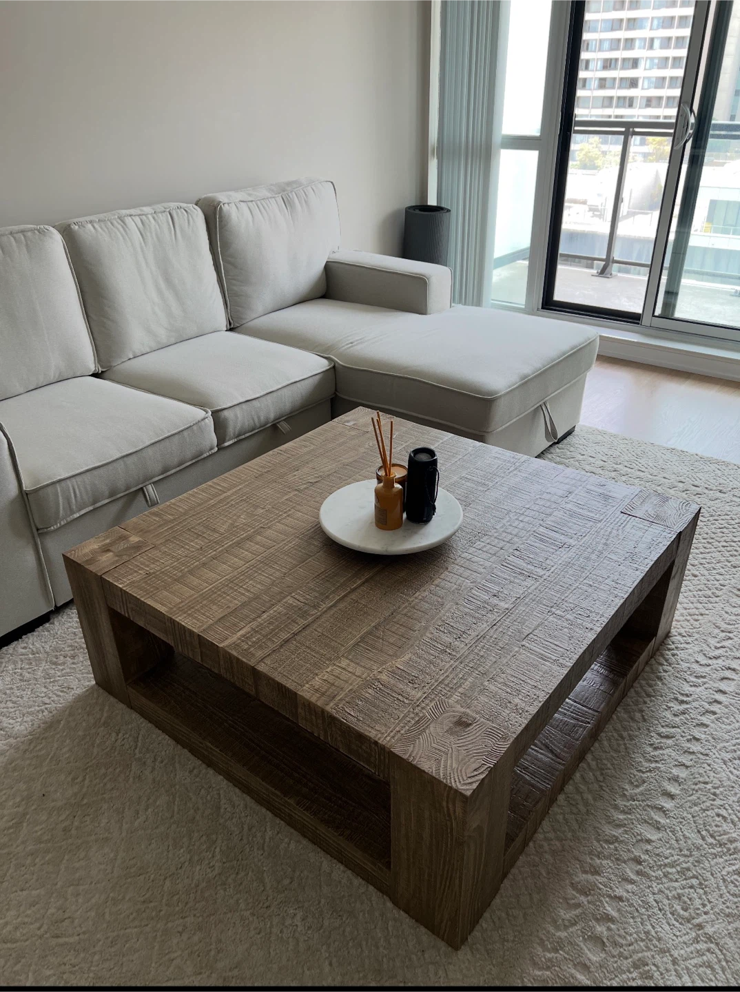 Pottery Barn Rustic Wood Coffee Table