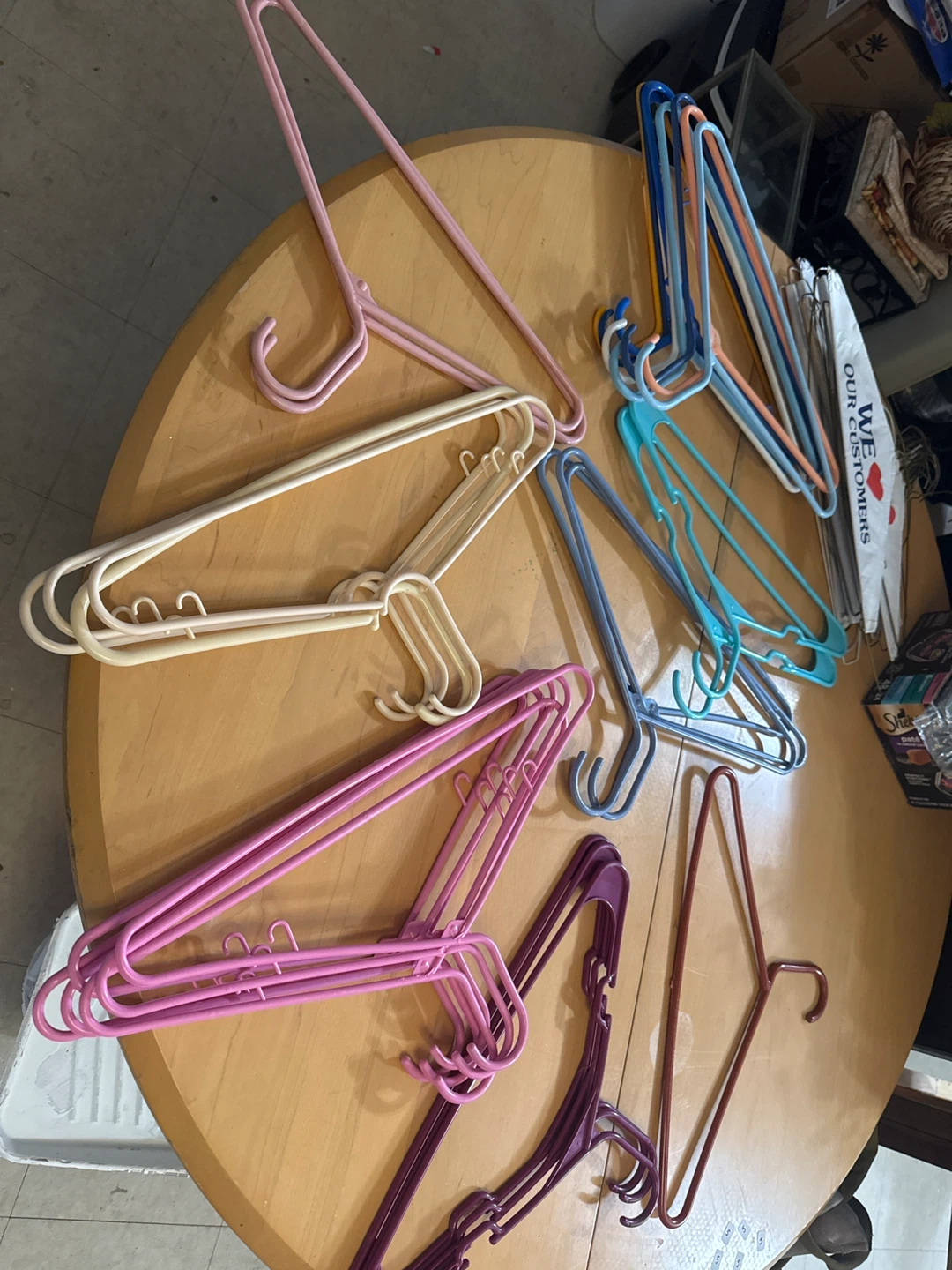 Assorted Plastic Hangers (30+)