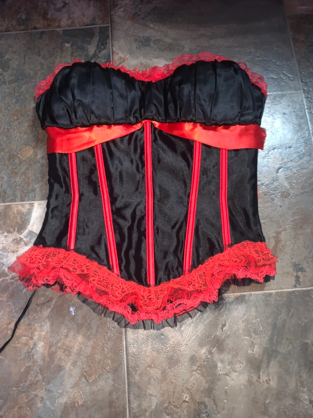 Black and Red Corset