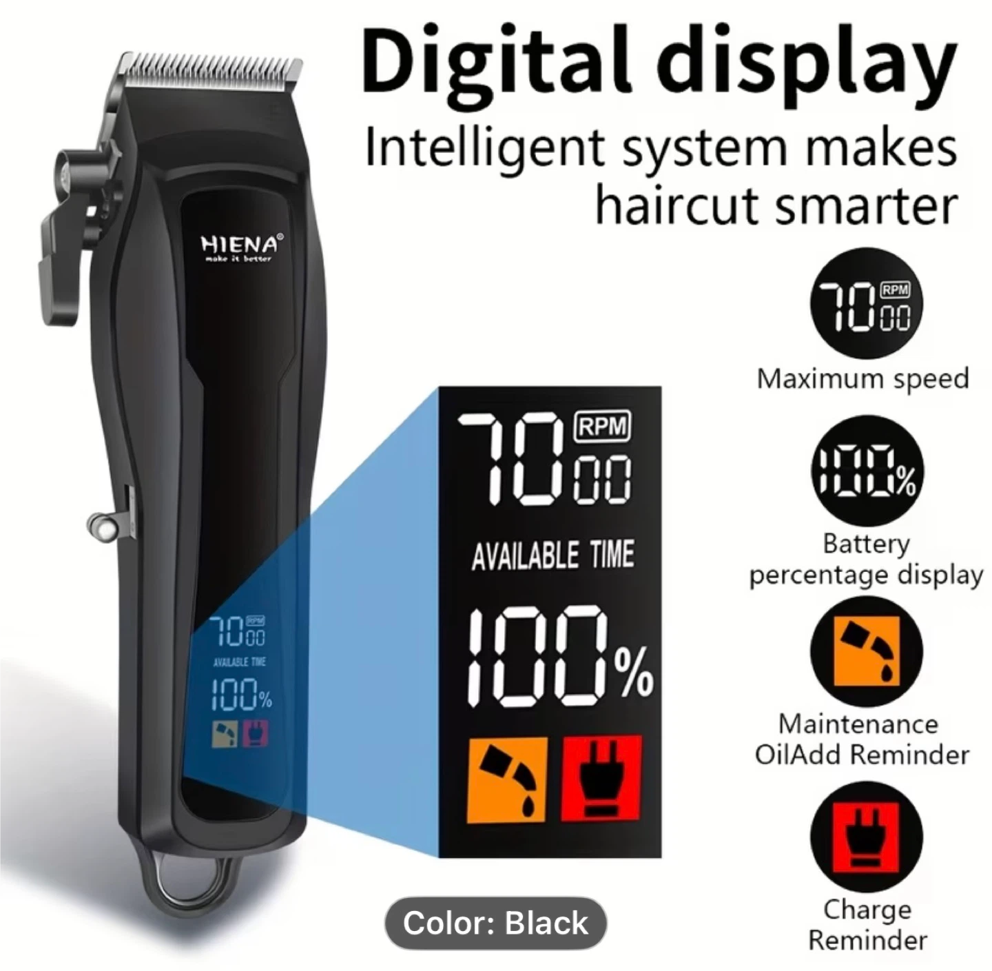 Haina POR 2pcs Men's Hair Clipper and Beard Trimmer Set - photo 3