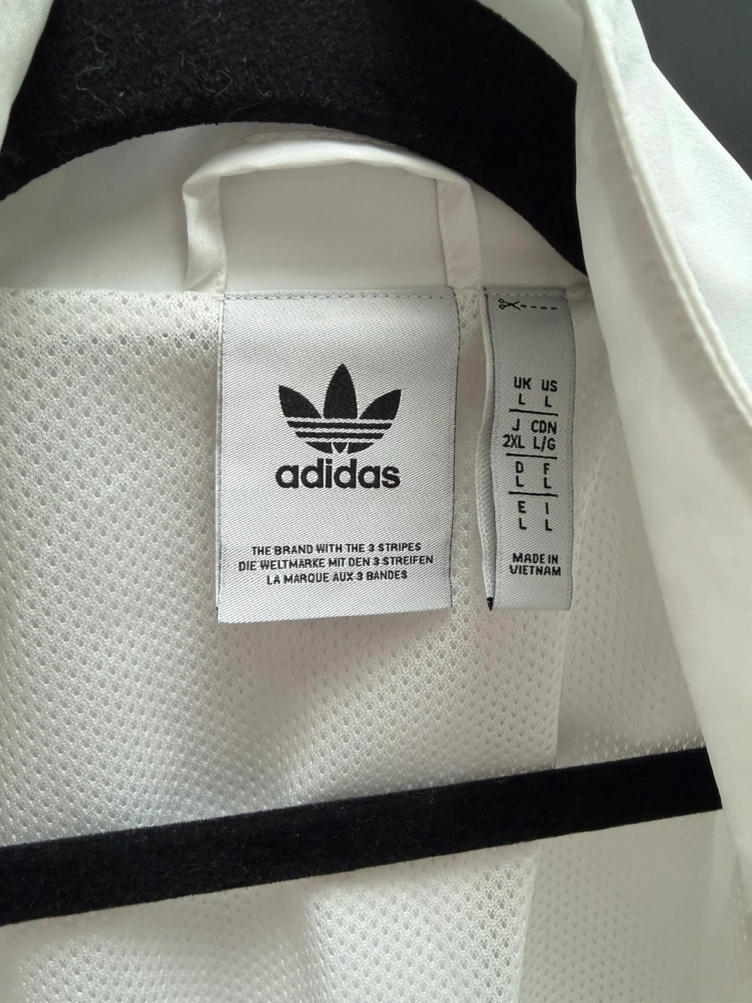 Adidas Track Jacket White Red Black - photo 3