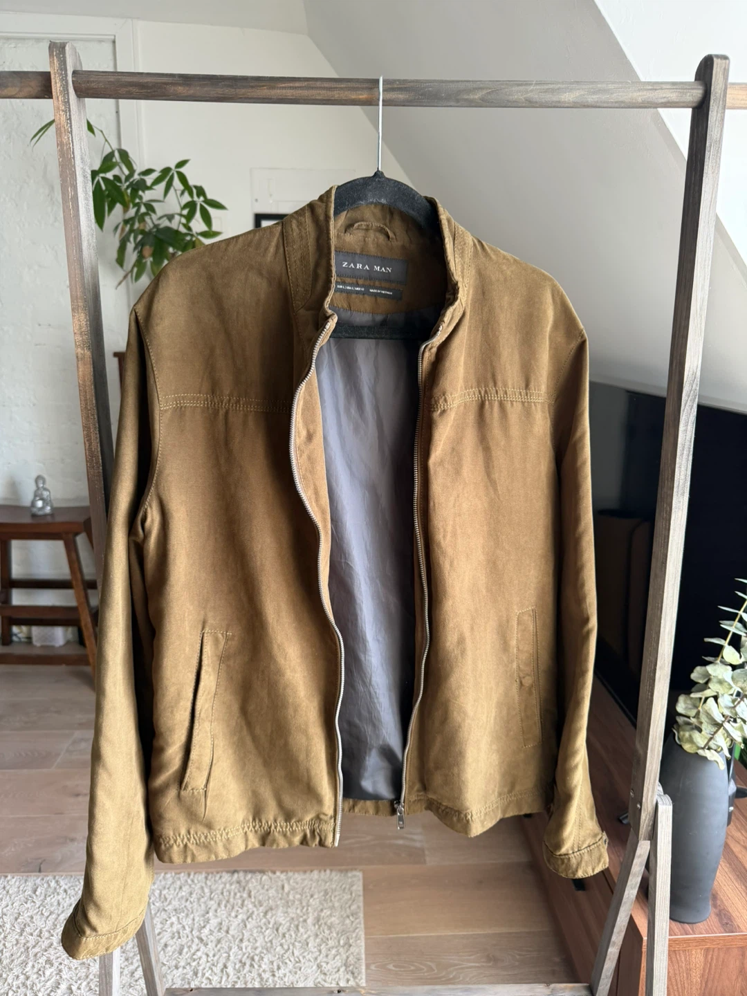Zara Man Jacket - Brown, Size L
