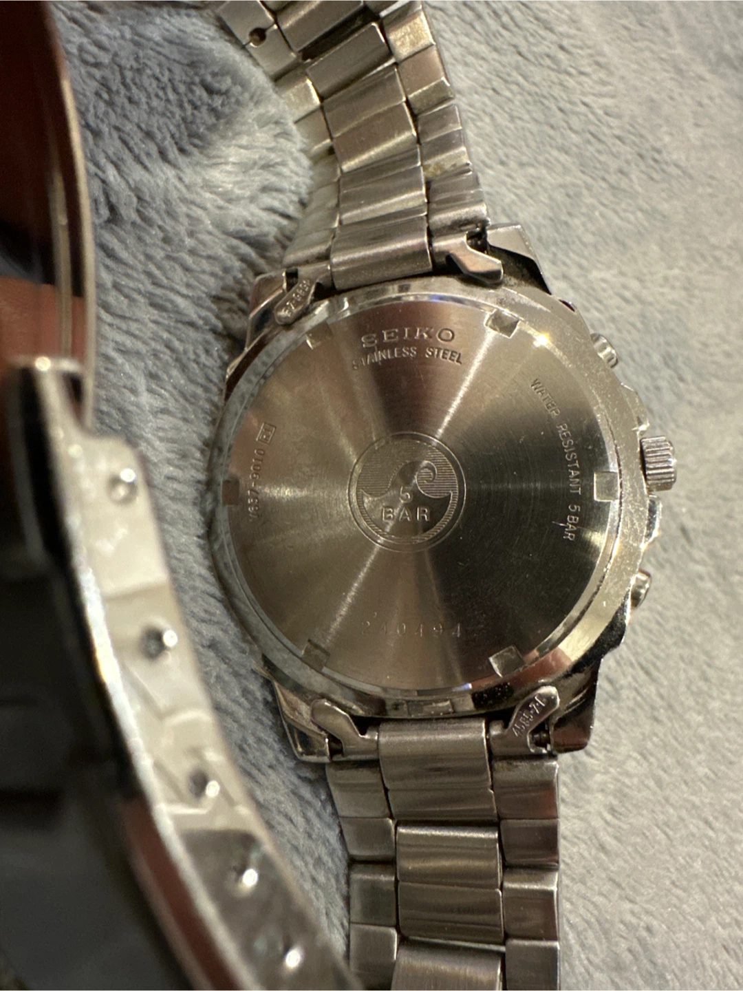 Seiko Chronograph V657-9010 Steel Blue 38mm 1999 - photo 3