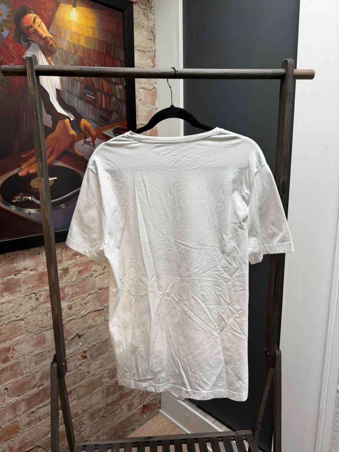 H&M White Slim Fit T-Shirt - Men's Medium - photo 3