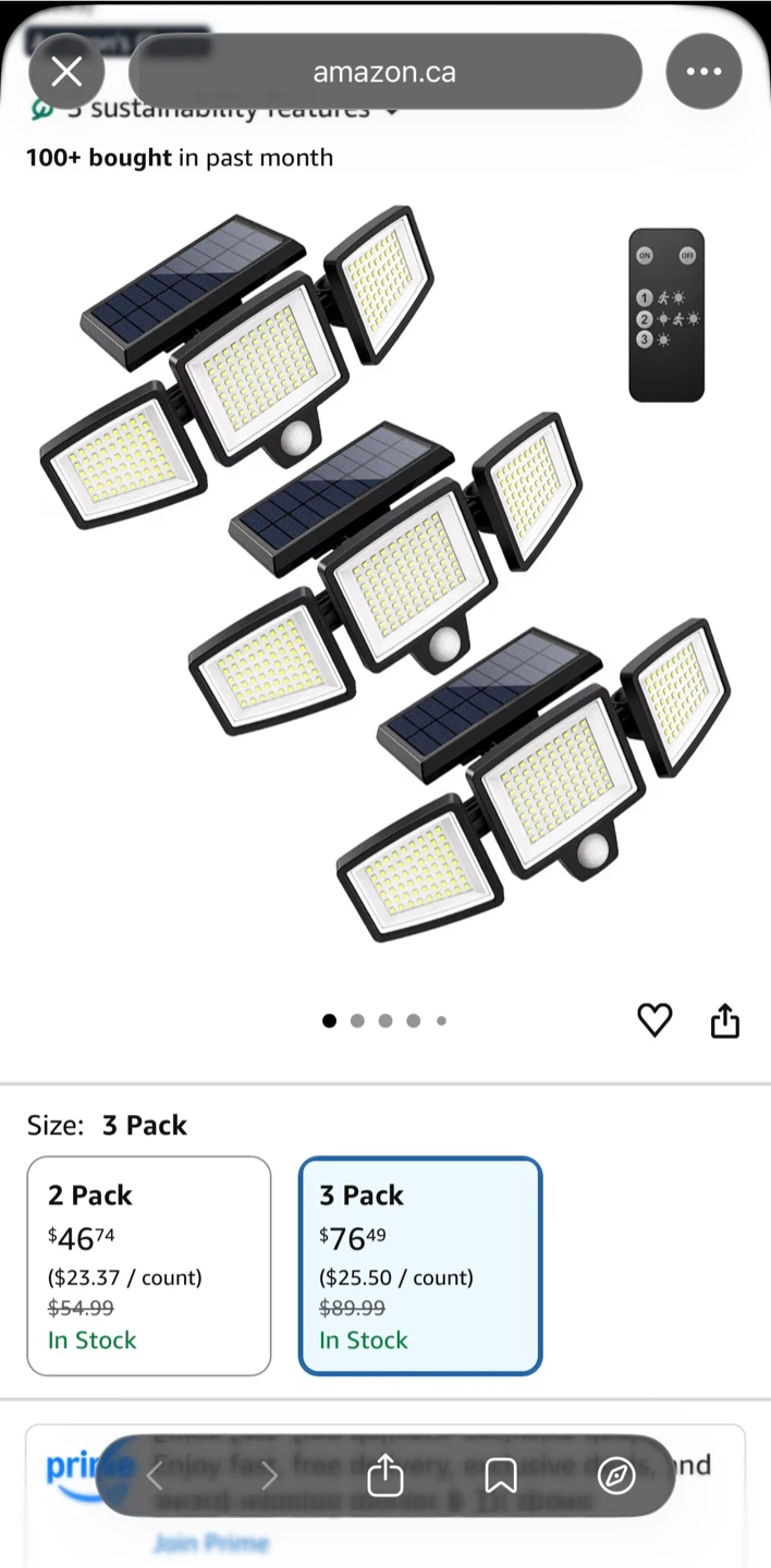 Super Bright Solar Motion Light with Remote Control