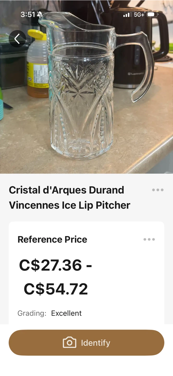 Clear Glass Pitcher with Embossed Design - photo 5