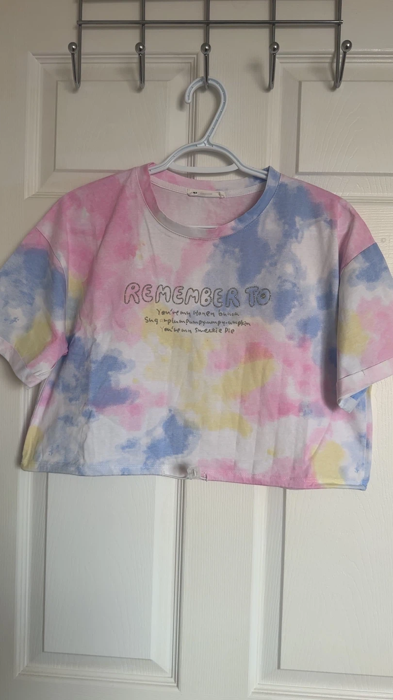 Pastel Tie-Dye Crop Top