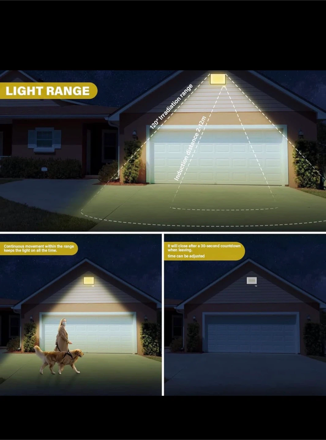 LED Flood Light with Motion Sensor - photo 5