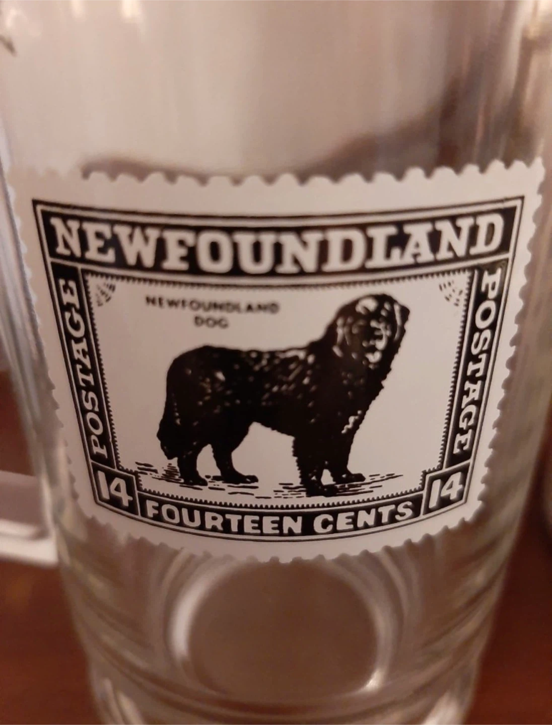 Vintage Newfoundland Dog beer mug - photo 2
