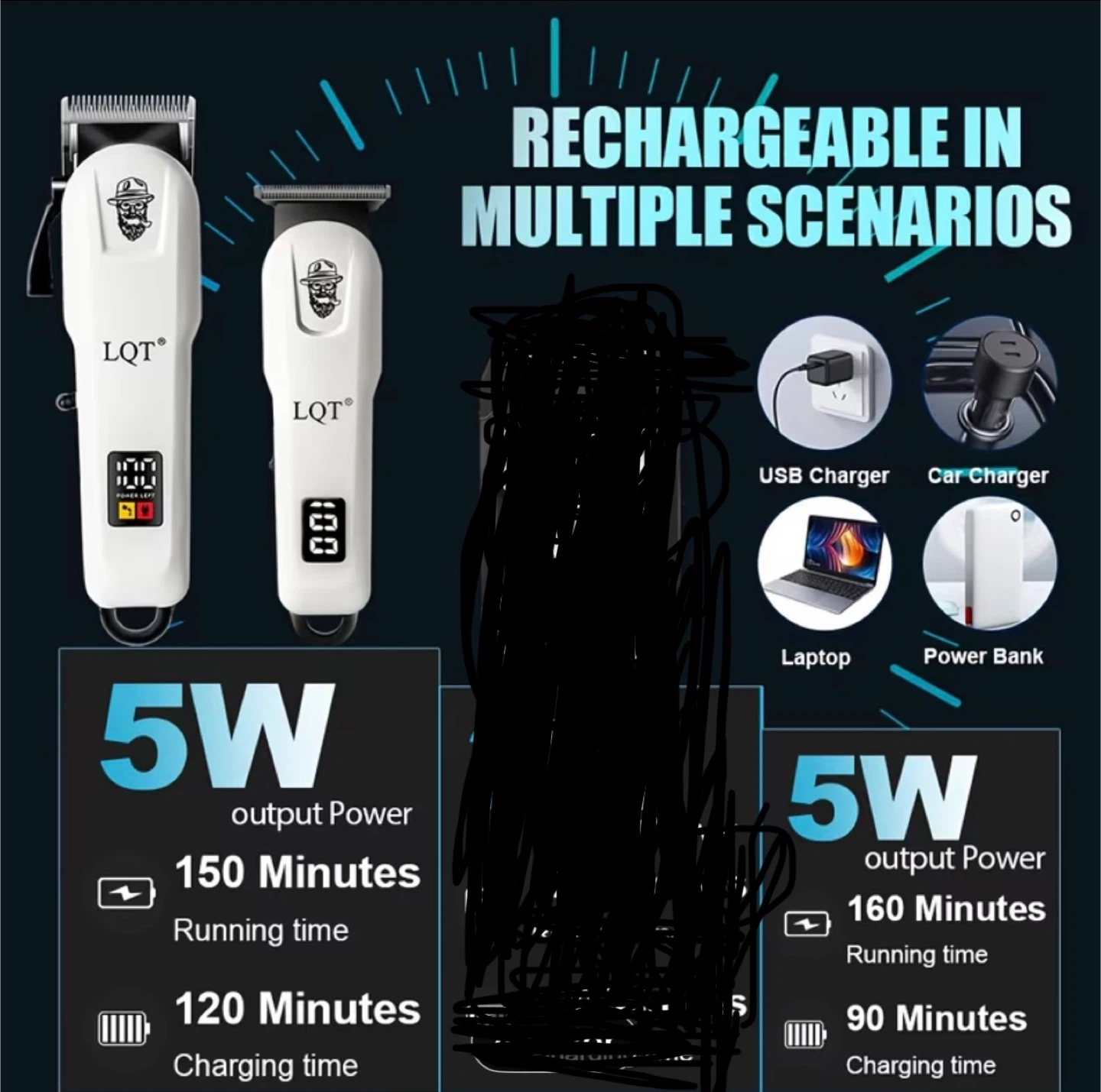LQT 2PCS Electric Hairdressing Set - photo 2
